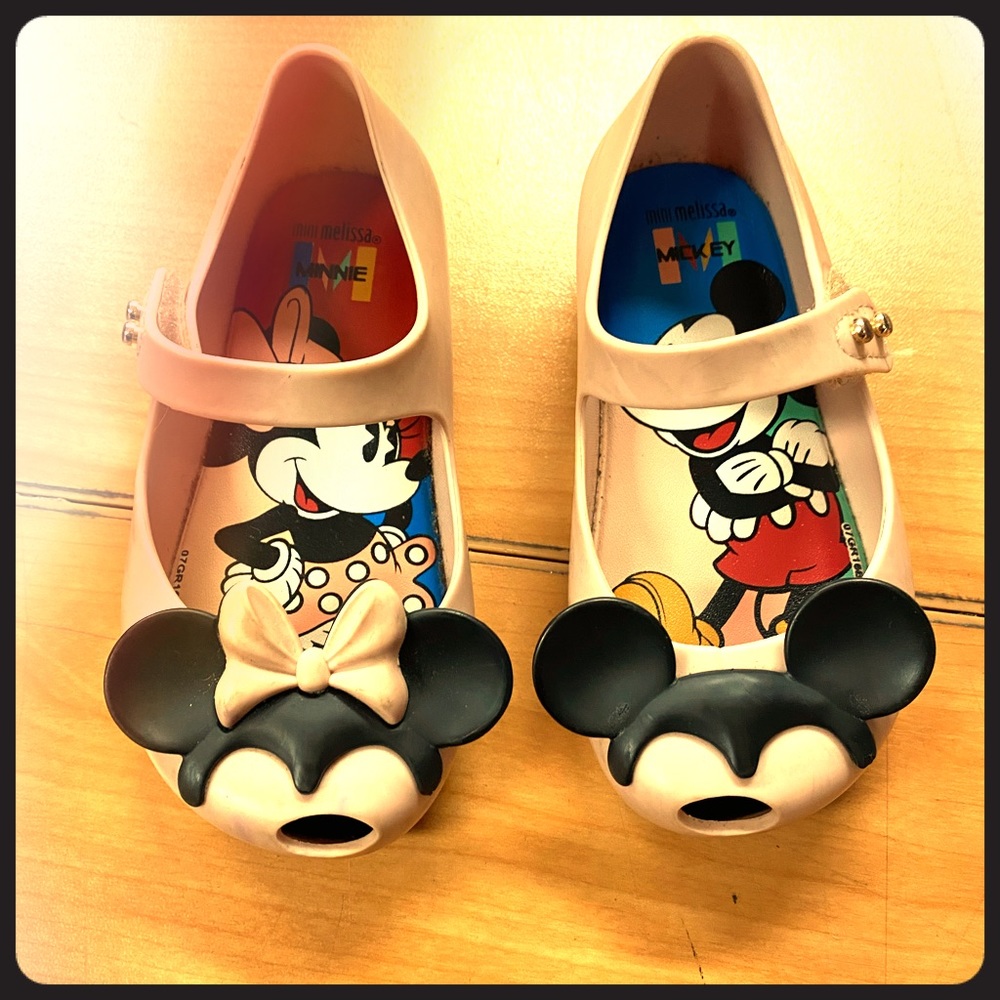 Mini Melissa Minnie and Mickey shoes